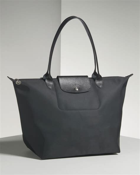 longchamp large black tote